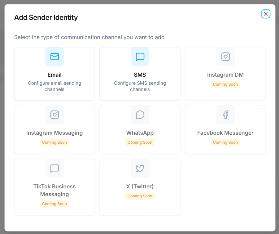 Supported Channels